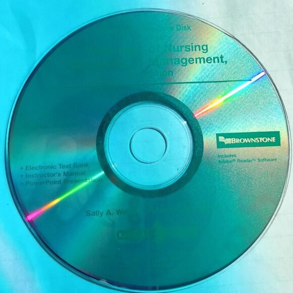 Essentials Of Nursing Leadership Management Test Bank Instructor Resource CD - Picture 2 of 6